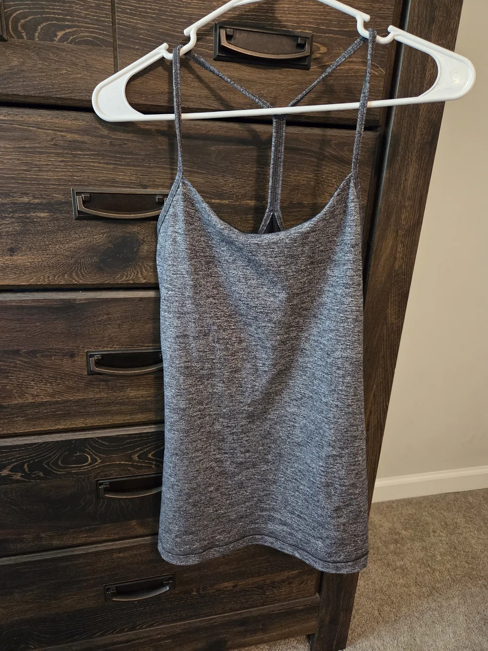 lululemon athletica Heather Gray Strappy Camisole